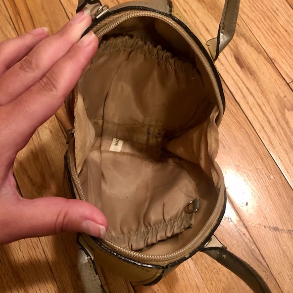 Silver & Gold mini colorblock round bag - Picture 6 of 8